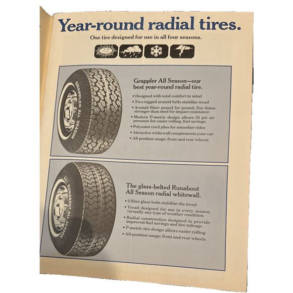 Road Atlas Travel Guide 1979 Rand McNally Montgomery Ward Tires Auto Service Ad - Picture 7 of 7